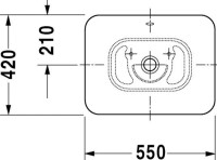 Накладная раковина Duravit Bacino 0334520000