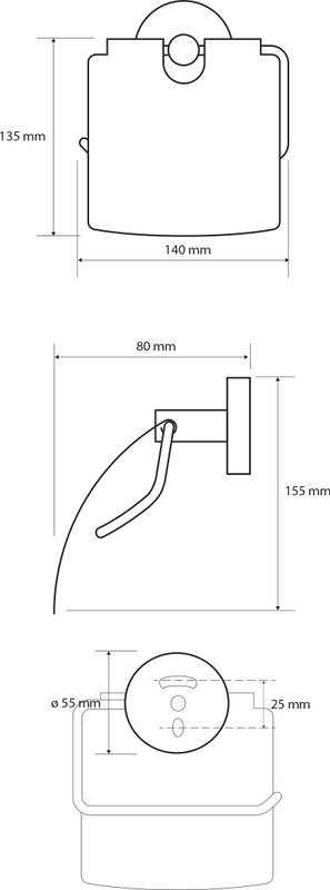 Набор Держатель Bemeta White 104112014 + Ершик 102313064