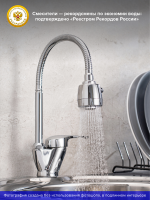 Смеситель для кухни РМС SL50 SL50-016F с гибким изливом, хром Смеситель для кухни РМС SL50 SL50-016F с гибким изливом, хром