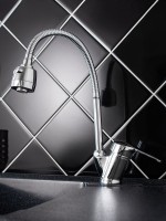 Смеситель для кухни РМС SL50 SL50-016F с гибким изливом, хром Смеситель для кухни РМС SL50 SL50-016F с гибким изливом, хром