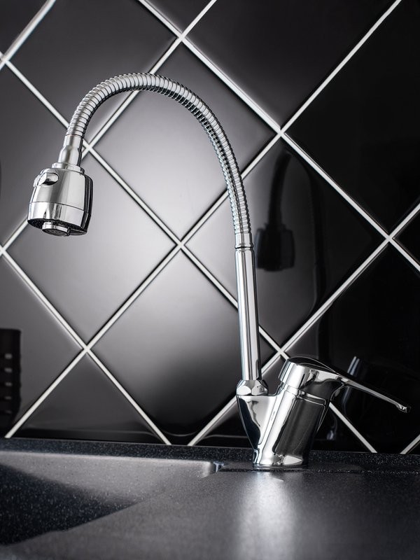 Смеситель для кухни РМС SL50 SL50-016F с гибким изливом, хром