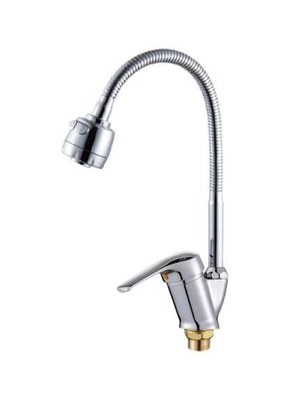 Смеситель для кухни РМС SL50 SL50-016F с гибким изливом, хром