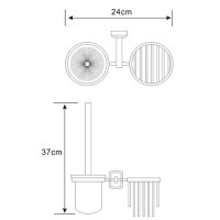 Набор Держатель Wasserkraft Oder K-3025 + Ершик K-3035 Набор Держатель Wasserkraft Oder K-3025 + Ершик K-3035
