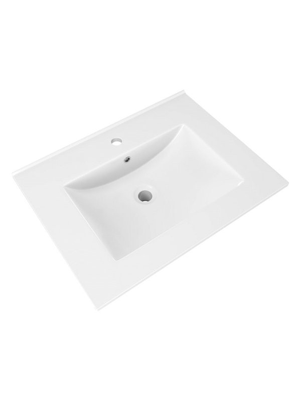 Тумба с раковиной Teymi Vitra 60 дуб, графит волна