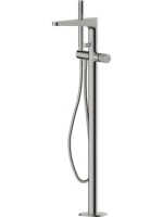Напольный смеситель для ванны с душем Wasserkraft Tauber 6421 С ВНУТРЕННЕЙ ЧАСТЬЮ, никель