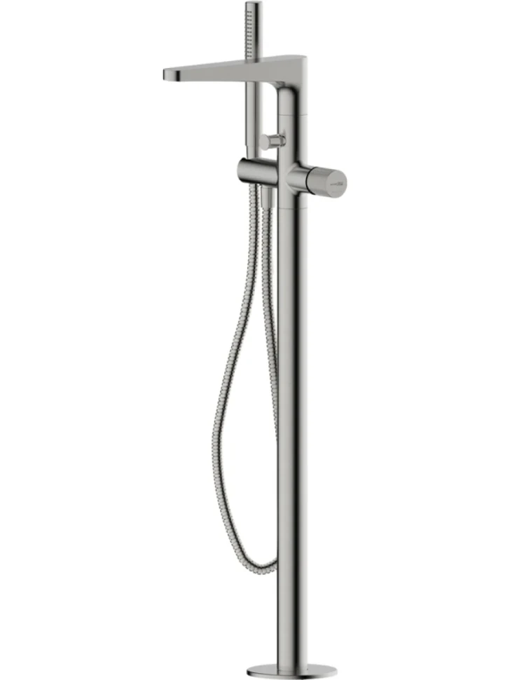 Напольный смеситель для ванны с душем Wasserkraft Tauber 6421 С ВНУТРЕННЕЙ ЧАСТЬЮ, никель