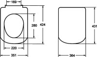 Комплект Унитаз подвесной Roca Dama senso + Крышка Dama Senso ZRU9302820 c микролифтом, петли хром + Инсталляция TECE Now 9400412 4 в 1 с кнопкой смыва