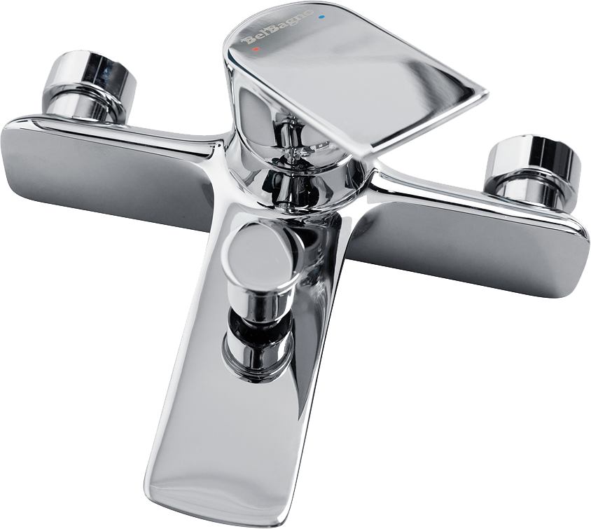 Смеситель для ванны с душем BelBagno Marino VASM-CRM хром