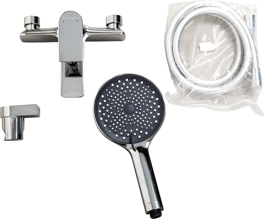 Смеситель для ванны с душем BelBagno Marino VASM-CRM хром