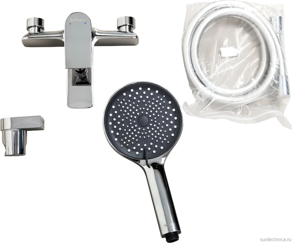 Смеситель для ванны с душем BelBagno Marino VASM-CRM хром