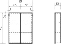 Зеркало-шкаф Vigo Grand 55 Зеркало-шкаф Vigo Grand 55