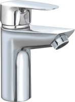 Смеситель для раковины AQUAme Prato AQMP6111 с донным клапаном, хром