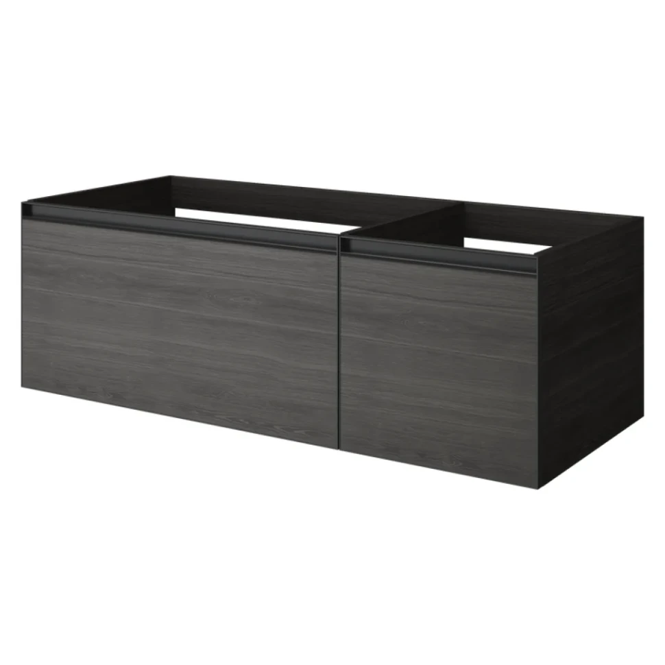 Тумба под раковину без столешницы Armadi Art Quatro 2 120 oak anthracite, профиль anthracite
