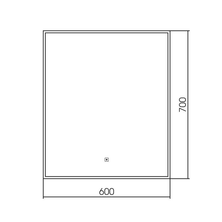 Зеркало в ванную AQUAme 60x70