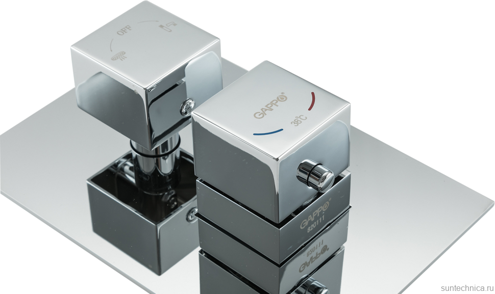 Душевой комплект Gappo G07 G7107-40 С ВНУТРЕННЕЙ ЧАСТЬЮ, хром