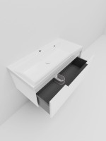 Тумба под раковину La Fenice SIMPLA Bianco белая 100 см