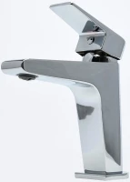 Смеситель для раковины AQUAme Prato AQMP6121 с донным клапаном, хром