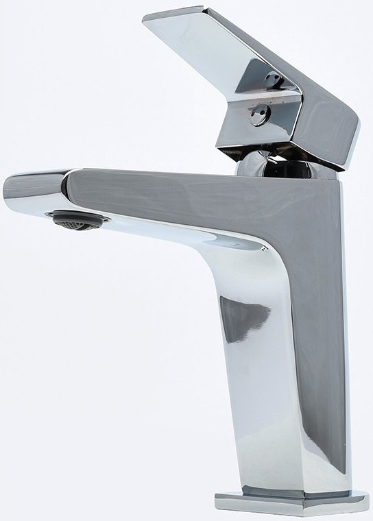 Смеситель для раковины AQUAme Prato AQMP6121 с донным клапаном, хром