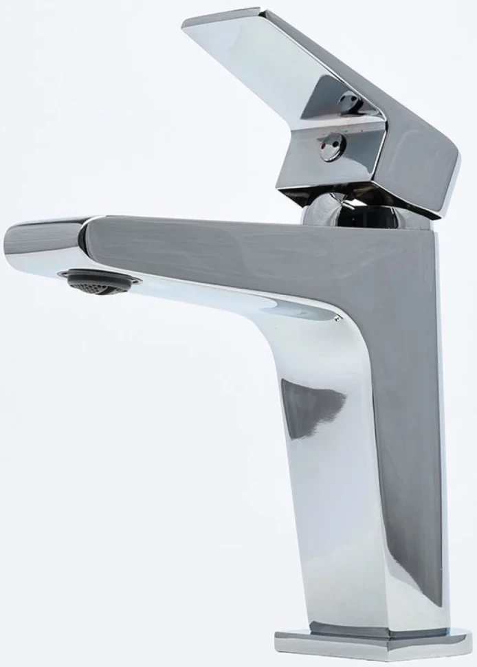 Смеситель для раковины AQUAme Prato AQMP6121 с донным клапаном, хром