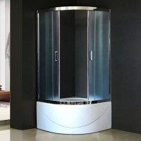 Душевой уголок Royal Bath BK RB 100BK-C-CH с поддоном