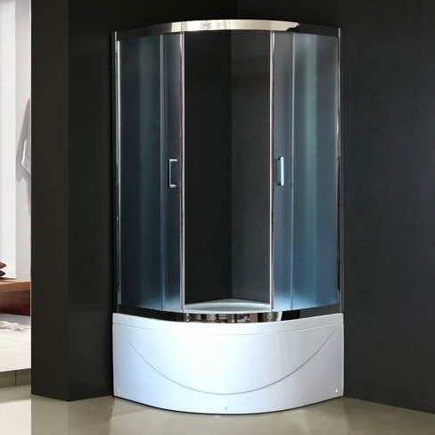 Душевой уголок Royal Bath BK RB 100BK-C-CH с поддоном