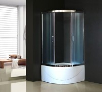 Душевой уголок Royal Bath BK RB 100BK-C-CH с поддоном