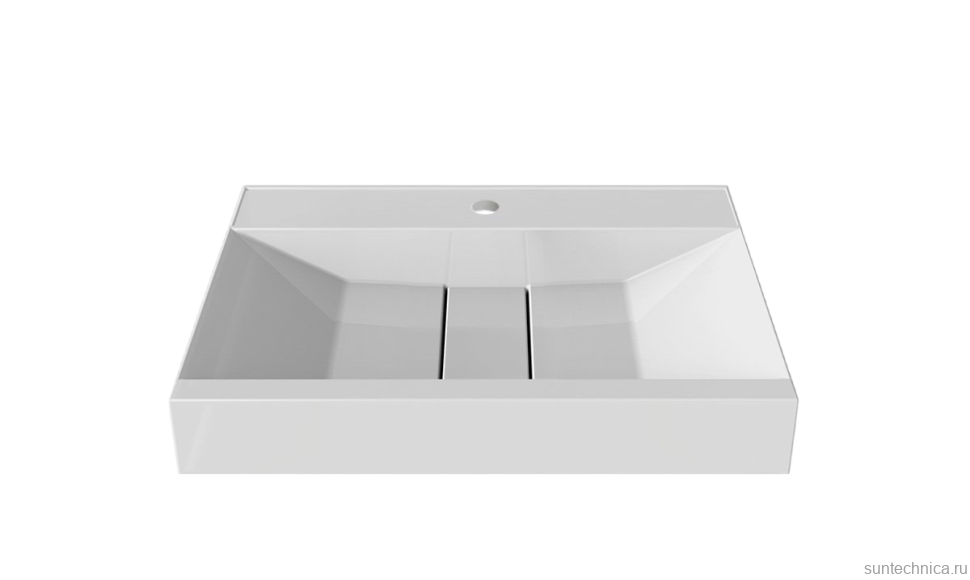 Тумба с раковиной Belux Базель 70 напольная, голубой малахит матовый