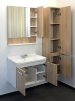 Мебель для ванной комнаты Comforty Рига 70 подвесная, дуб сонома