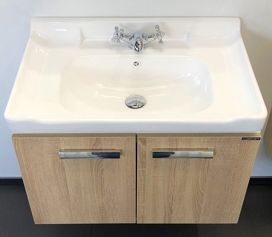 Мебель для ванной комнаты Comforty Рига 70 подвесная, дуб сонома