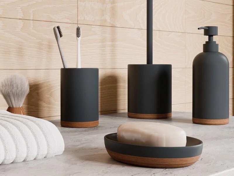 Ершик для унитаза Wasserkraft Lopau K-3327 темно-серый