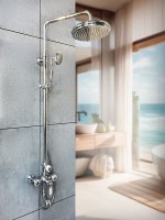 Душевая стойка AltroBagno Opera 030205 Cr хром Душевая стойка AltroBagno Opera 030205 Cr хром