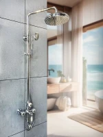 Душевая стойка AltroBagno Opera 030205 Cr хром Душевая стойка AltroBagno Opera 030205 Cr хром