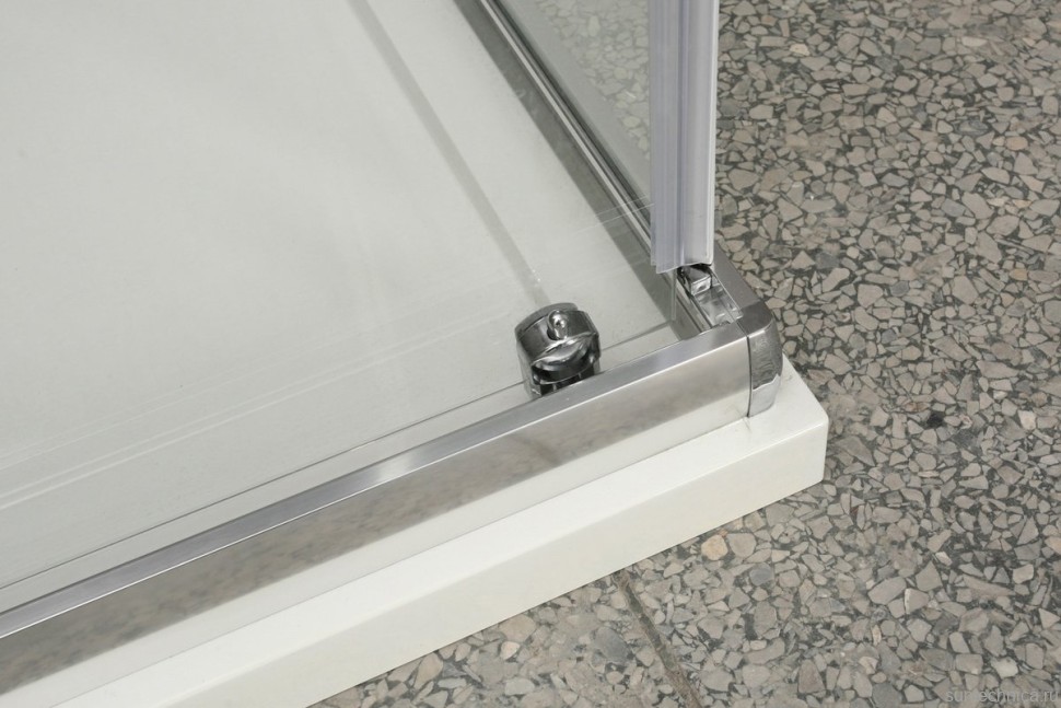 Душевой уголок BelBagno Uno 195 AH 1 100/80 C Cr профиль хром, стекло прозрачное