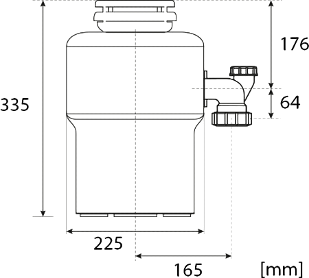 Комплект Мойка GranFest Level GF-LV-660L графит + Измельчитель Status Premium 350