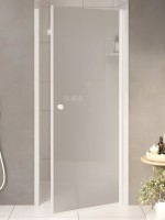 Душевая дверь в нишу Parly DE90F 90x185, профиль белый, стекло матовое