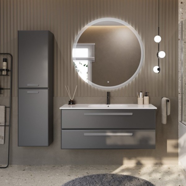 Мебель для ванной комнаты Cezares Eco Cer 120 ручки серые, grafito