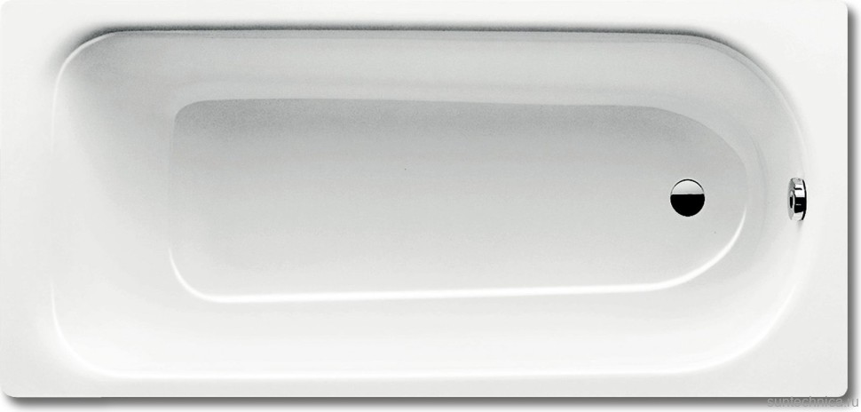 Стальная ванна Kaldewei Advantage Saniform Plus 375-1 180x80 см, пристенная, на ножках, с антискользящим покрытием