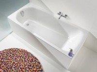 Стальная ванна Kaldewei Advantage Saniform Plus 375-1 180x80 см, пристенная, на ножках, с антискользящим покрытием