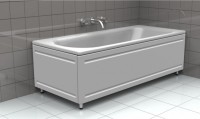 Стальная ванна Kaldewei Advantage Saniform Plus 375-1 180x80 см, пристенная, на ножках, с антискользящим покрытием