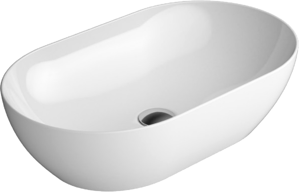 Накладная раковина GSI Pura 60x37, овальная
