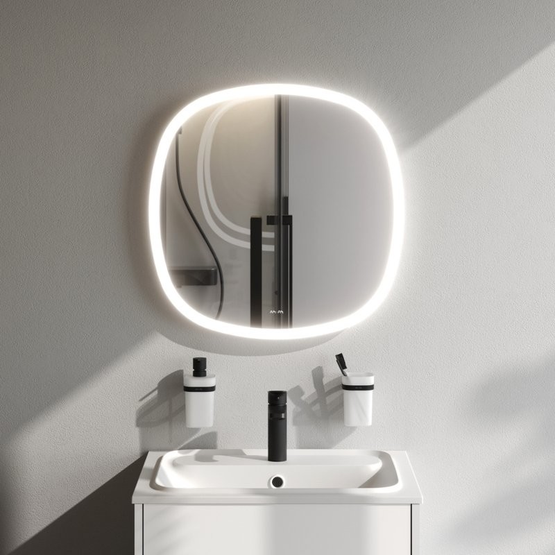 Зеркало AM.PM Func M8FMOX0601WGS 60x60 с подсветкой