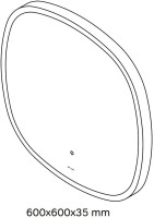 Зеркало AM.PM Func M8FMOX0601WGS 60x60 с подсветкой Зеркало AM.PM Func M8FMOX0601WGS 60x60 с подсветкой