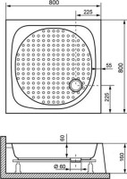 Поддон для душа RGW Lux TN 16180188-21 80x80