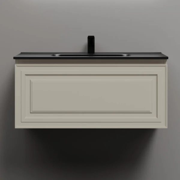 Тумба с раковиной Sancos Very 90 beige soft, раковина CN7002MB