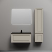 Тумба с раковиной Sancos Very 90 beige soft, раковина CN7002MB