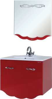 Мебель для ванной Bellezza Версаль 90 красная 1 внутренний ящик