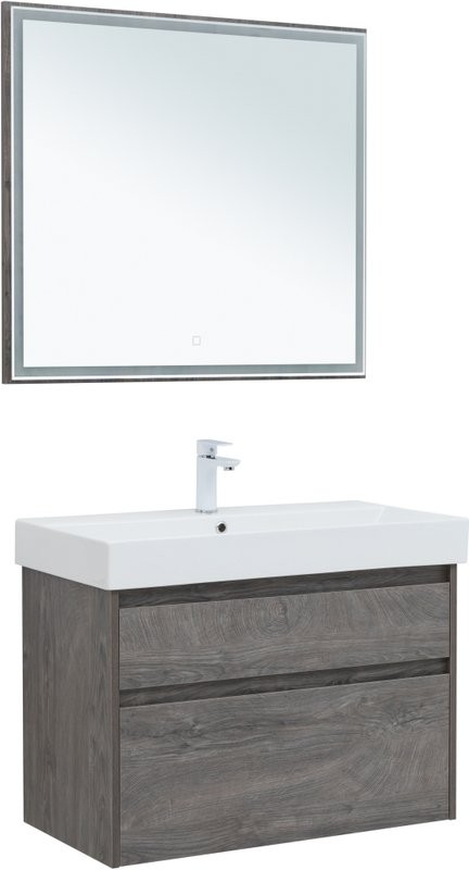 Мебель для ванной комнаты Aquanet Nova Lite 85 дуб рошелье, 2 ящика