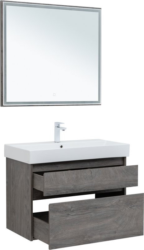 Мебель для ванной комнаты Aquanet Nova Lite 85 дуб рошелье, 2 ящика