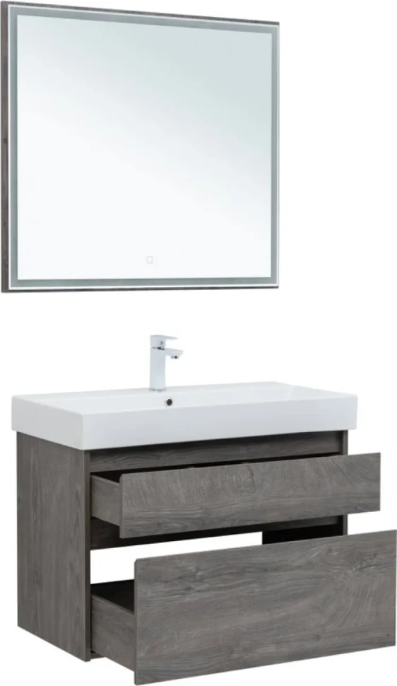 Мебель для ванной комнаты Aquanet Nova Lite 85 дуб рошелье, 2 ящика