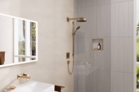 Кронштейн для верхнего душа Hansgrohe Square 27694140 38,9 см, матовая бронза